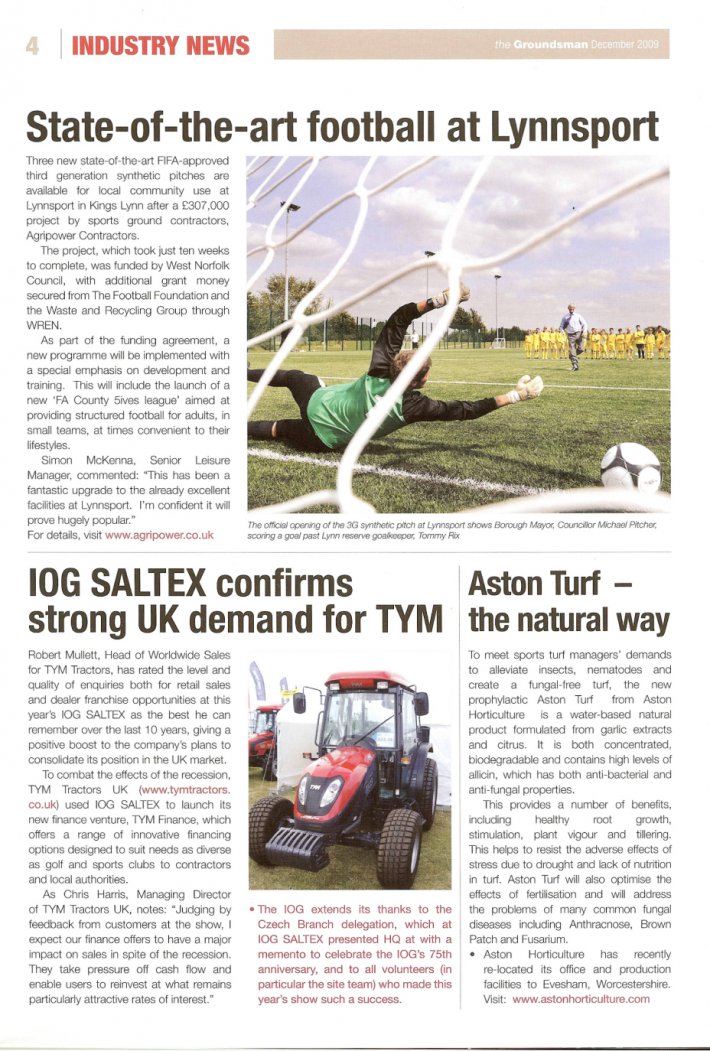 Agripower mentioned in The Groundsman