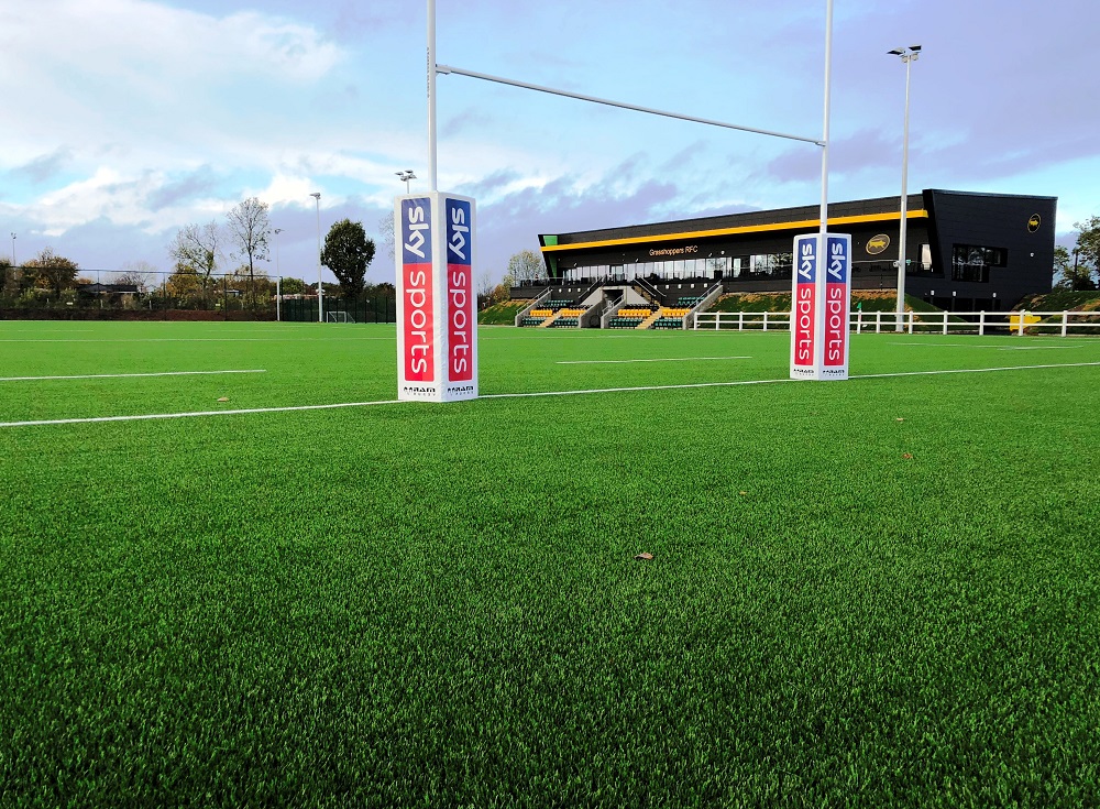 3G Rugby Pitch Installation using DOMO-Duraforce 60m