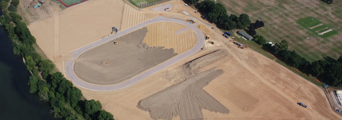 Merchant Taylors aerial shot