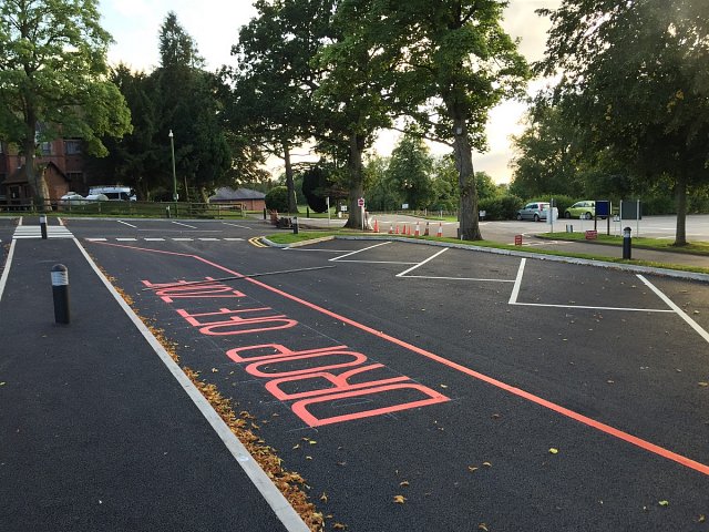 School carpark constructon