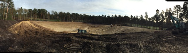 Golf course reservoir construction