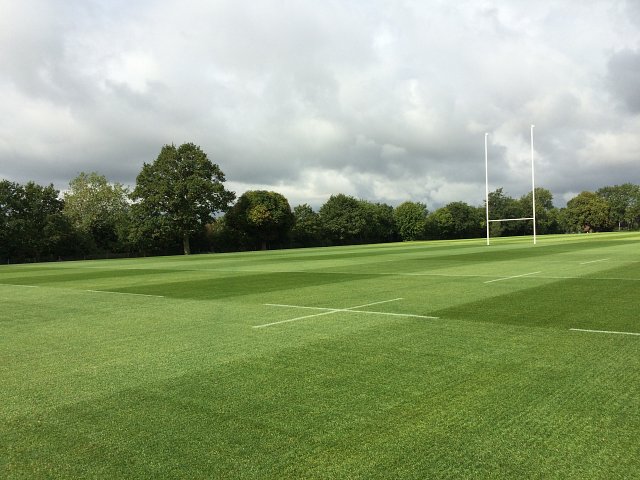 Newly constructed rugby pitches at Habs Boys