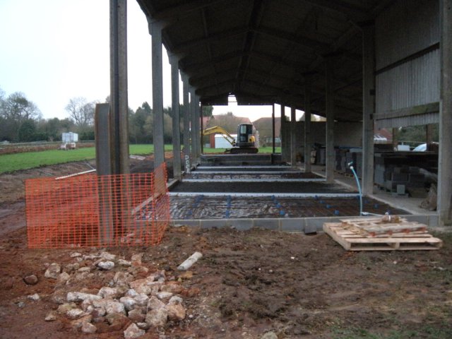 Installation of  Waterpipes and Concrete Floor for stables