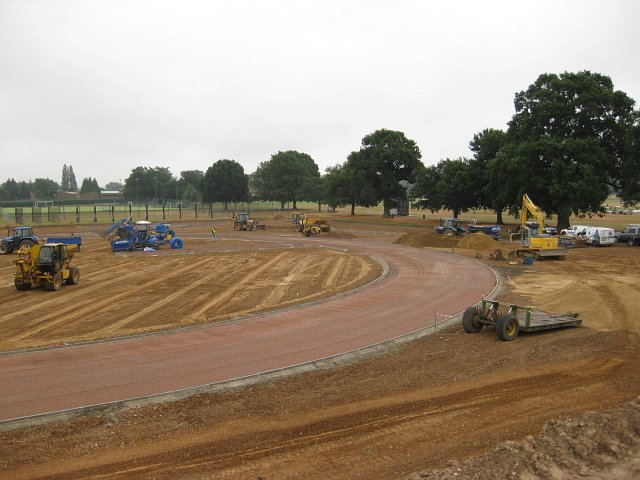 Athletic track construction