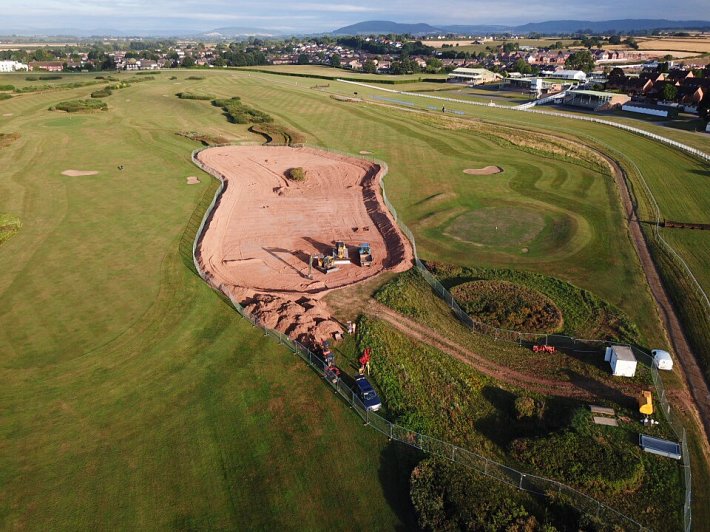 Hereford Racecourse Reservoir in progress