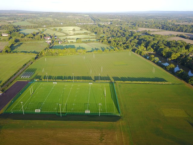 Natural and synthetic sports pitch build