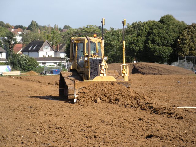 Preston Manor School earthworks for natural pitches