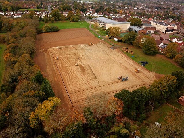 Sports pitch construction